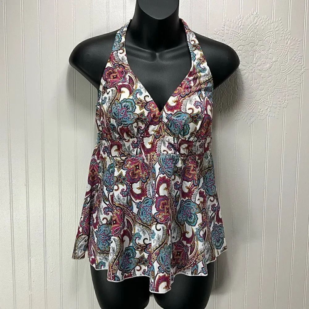 A SHORE FIT Tankini Top